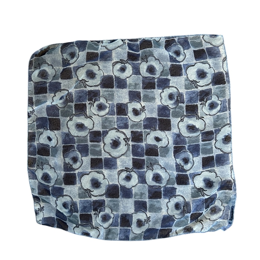 Vintage Express Blue Pattern Scarf